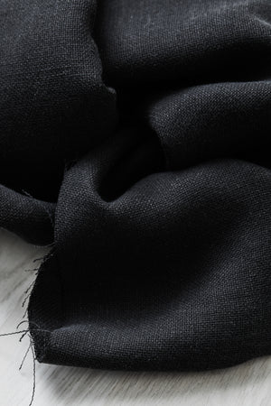 TENCEL™ LYOCELL/LINEN • MARA • Black $56.00/metre