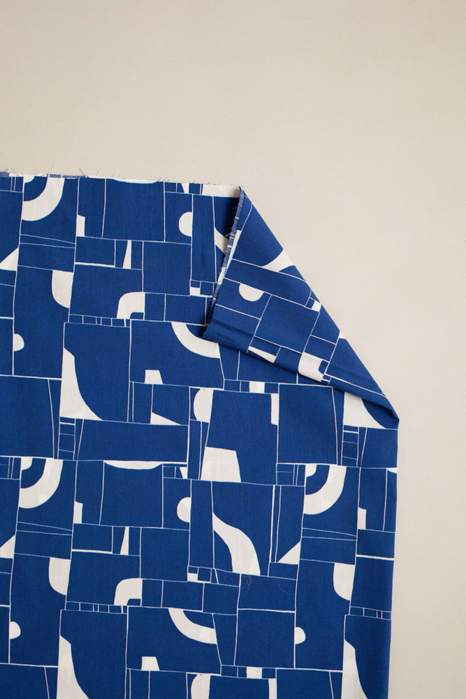 OFFROAD COTTON POPLIN • Cobalt $46.00/metre