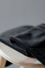 ORGANIC VELVETY CORD • Black SALE $48.00/metre