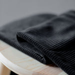 ORGANIC VELVETY CORD • Black SALE $48.00/metre