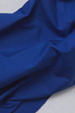 ORGANIC PAPERTOUCH COTTON POPLIN • Cobalt Blue • Remnant 62cm