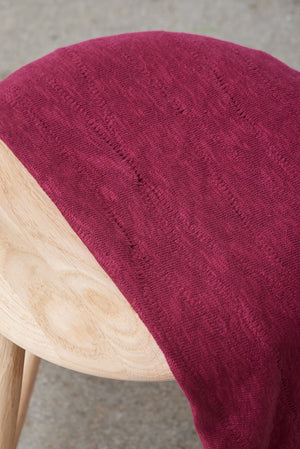 ORGANIC SLUB JACQUARD KNIT • Fuchsia $52.00/metre