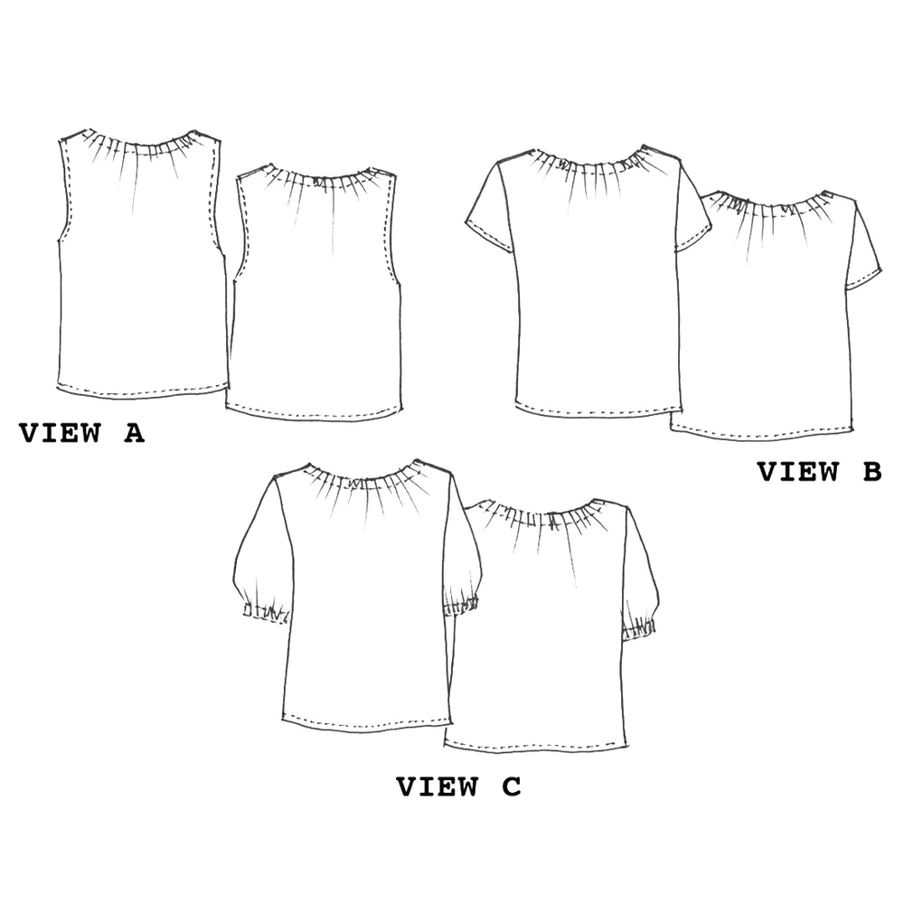 Tessuti Rae TESSUTI • RAE TOP PATTERN • PATTERN SCISSORS FROCK – Pattern Scissors Frock