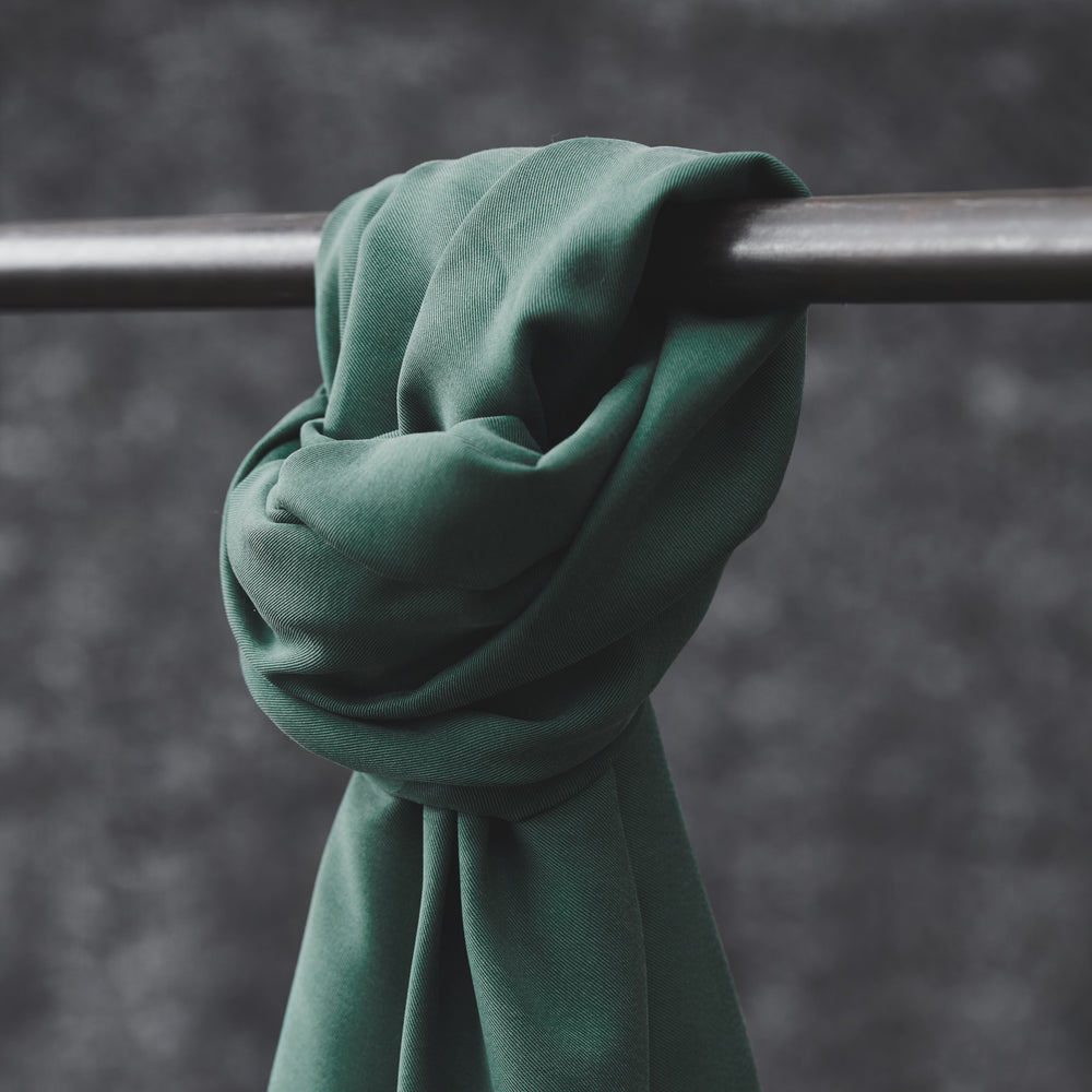 SMOOTH DRAPE TWILL • TENCEL™ fibres • Aqua $65.00/metre
