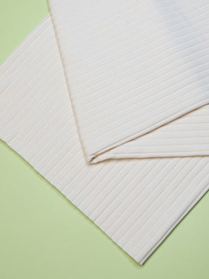 ORGANIC WIDE DERBY RIB • Creamy White $49.00/metre