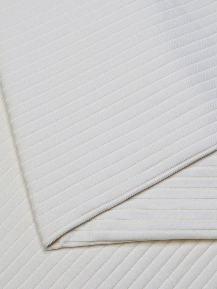 ORGANIC WIDE DERBY RIB • Creamy White $49.00/metre