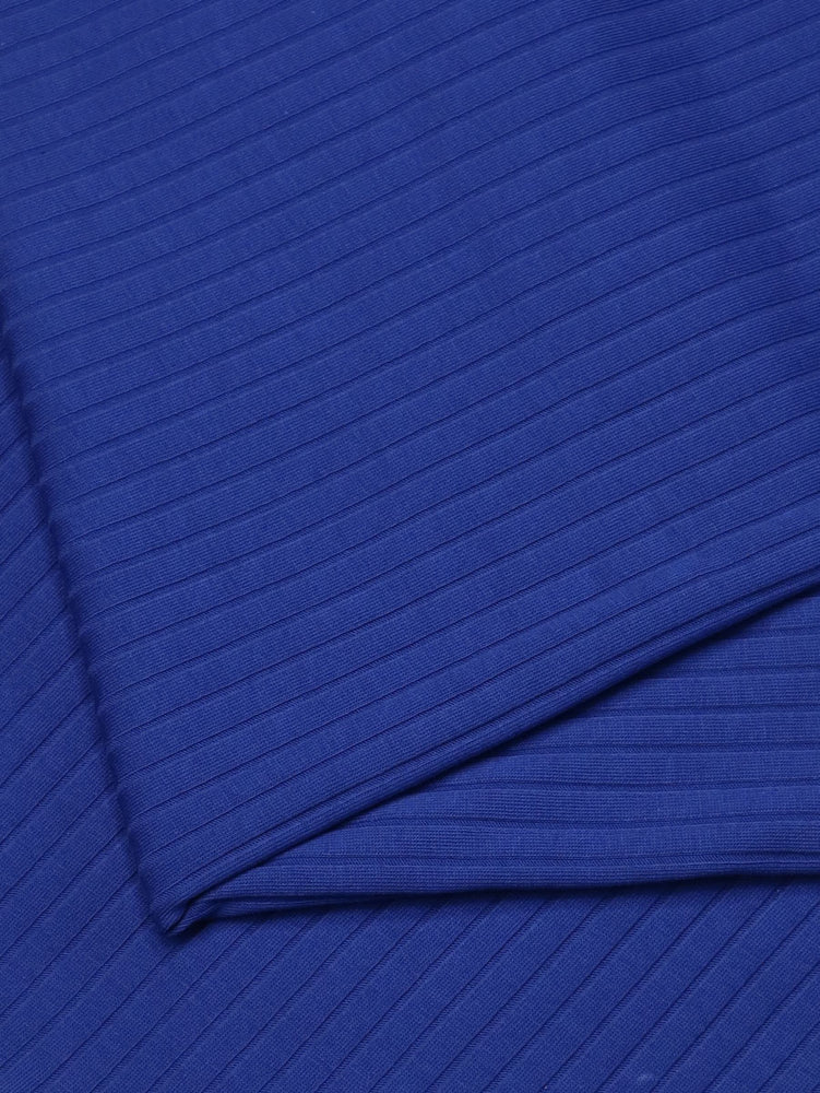 ORGANIC WIDE DERBY RIB • Cobalt Blue $49.00/metre