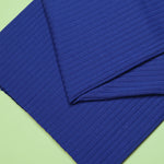 ORGANIC WIDE DERBY RIB • Cobalt Blue $49.00/metre