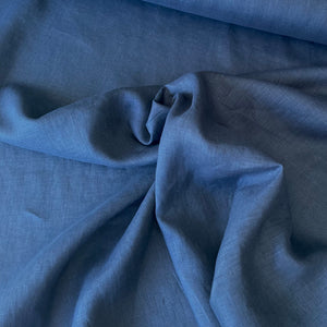 LINEN 200gsm • WASHED • Indigo Blue $36/per metre