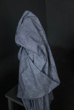 INDIAN COTTON • PORTLAND • Navy $46.00/metre