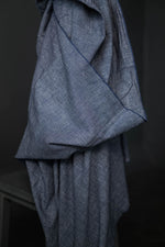 INDIAN COTTON • PORTLAND • Navy $46.00/metre