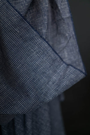 INDIAN COTTON • PORTLAND • Navy $46.00/metre