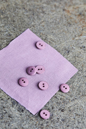 CURB COTTON BUTTON •  Lilac • 11mm or 18mm