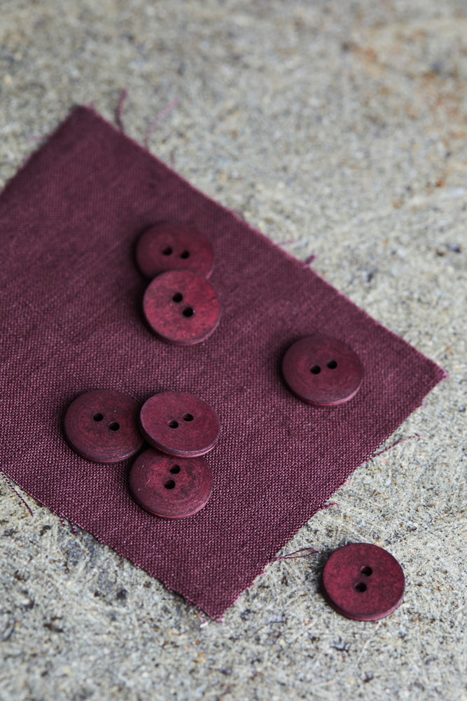 CURB COTTON BUTTON • Grape • 11mm or 18mm