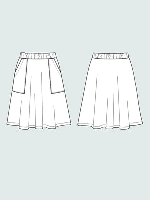 ELASTIC WAIST SKIRT • Mini • The Assembly Line • Pattern Scissors