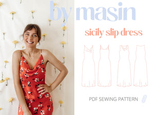Sewing patterns by Masin SICILY SLIP DRESS PDF Pattern Pattern Scissors Frock Sewing patterns by Masin SICILY SLIP DRESS PDF Pattern Pattern Scissors Frock