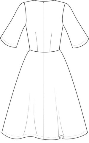 THE A-LINE DRESS Paper Pattern Pattern Scissors Frock THE A-LINE DRESS Paper Pattern Pattern Scissors Frock
